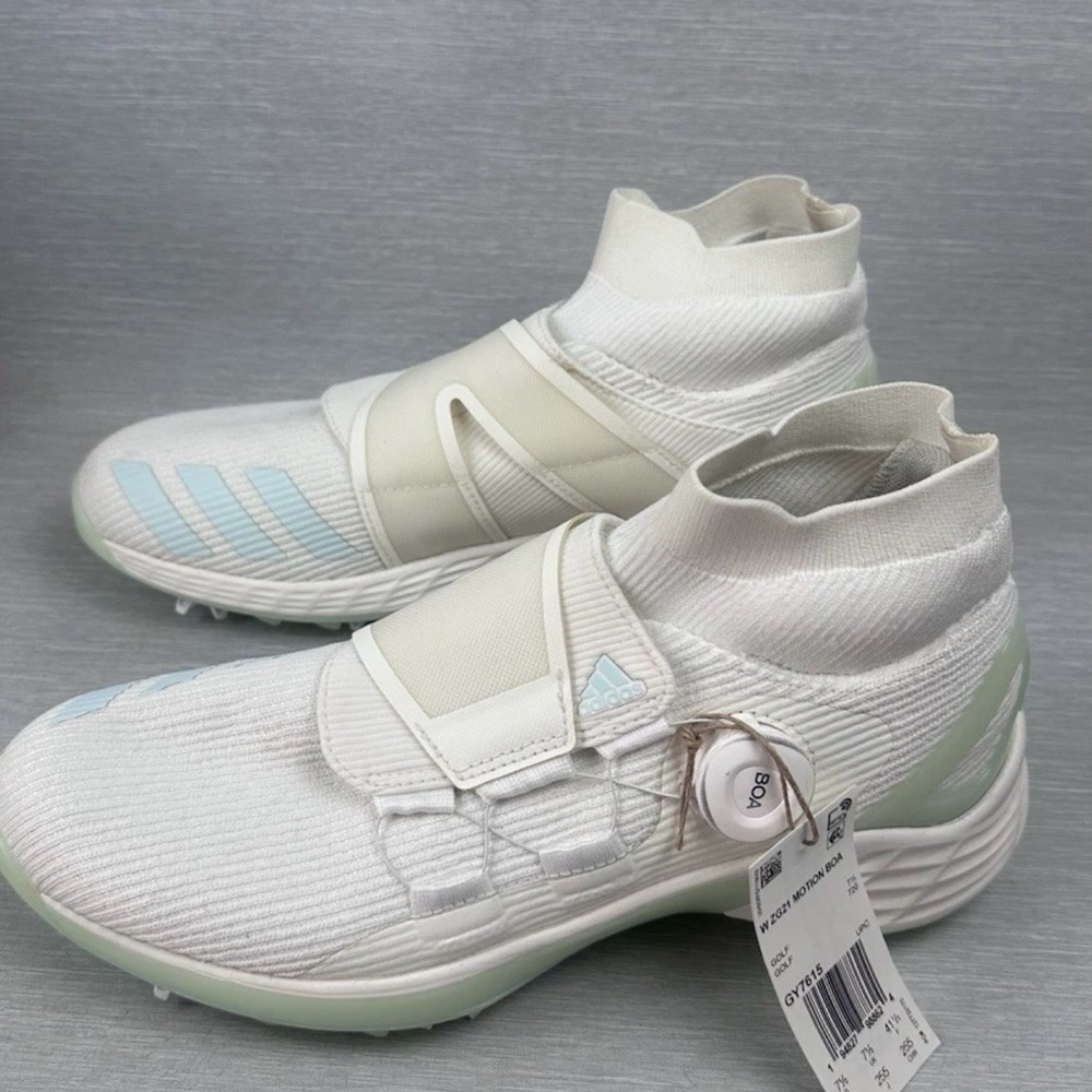 Adidas Zg21 Motion Primegreen Boa Mid Cut Golf Shoes Women’s Size 9 White Mint